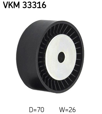 SKF Umlenk-/Führungsrolle, Keilrippenriemen